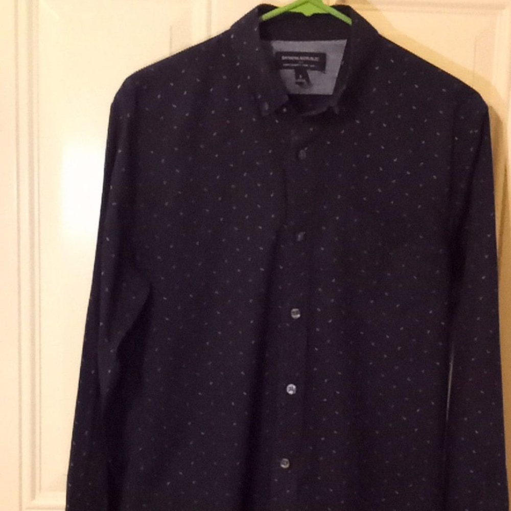 Banana Republic Stretch Soft Buttons Down Shirts Men's Small Slim Fit